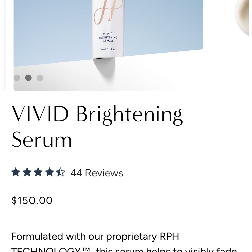 Hydrinity VIVID Brightening Serum